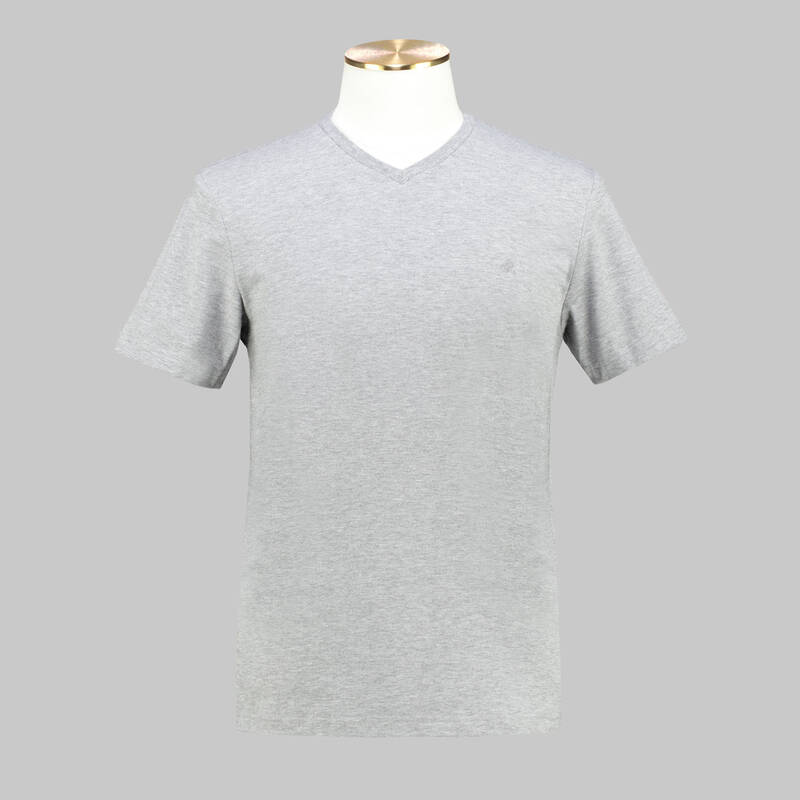 V YAKA GRİ TİŞÖRT