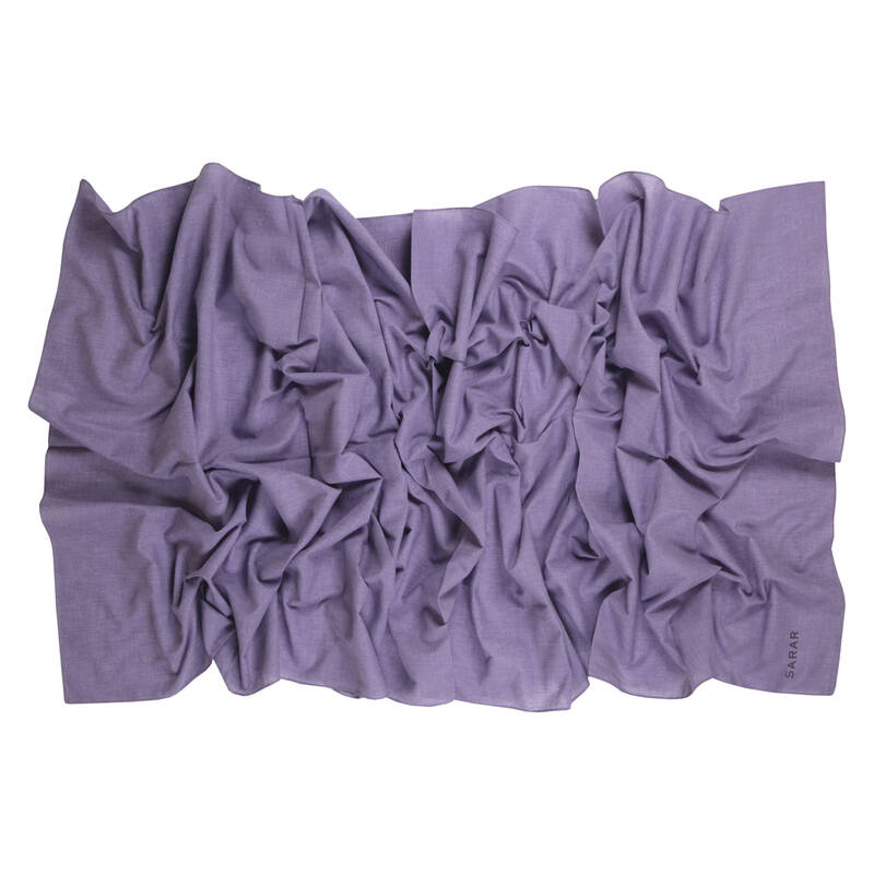 SİYAH PAMUK KETEN ŞAL