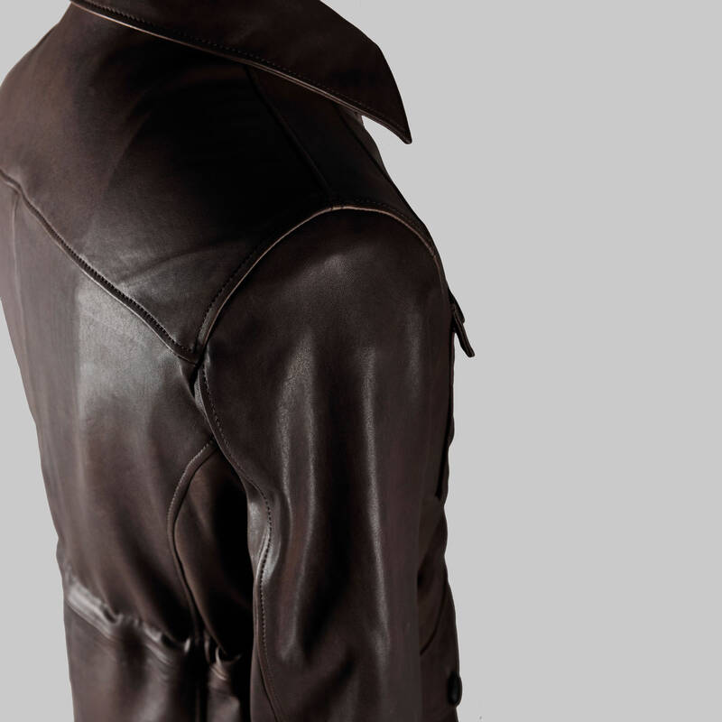 KAHVERENGİ SAFARİ DERİ CEKET - LIMITED EDITION