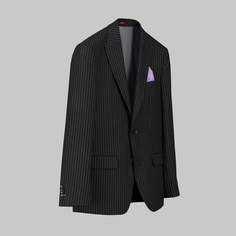 ARTEMIS RESTA ÇİZGİLİ SİYAH TAKIM ELBİSE