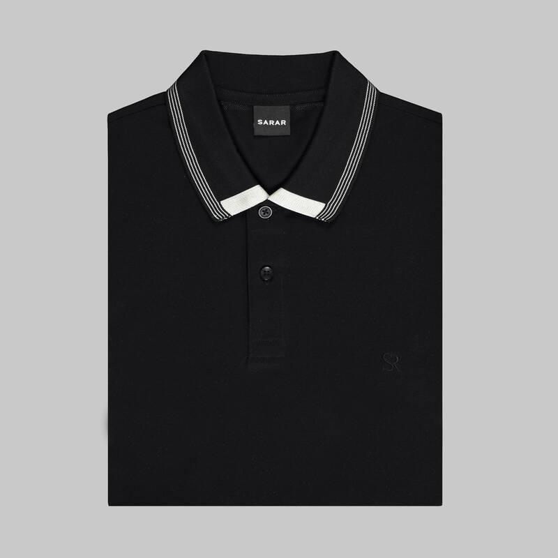 POLO YAKA BİYE DETAYLI İNDİGO TİŞÖRT