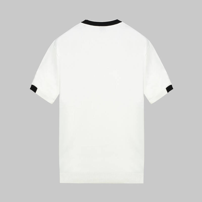 BİSİKLET YAKA KISA KOL BEYAZ TRİKO