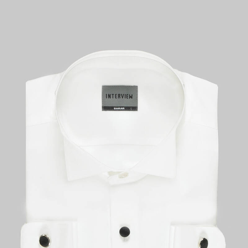 HLS GENİŞ MANŞET BEYAZ GÖMLEK