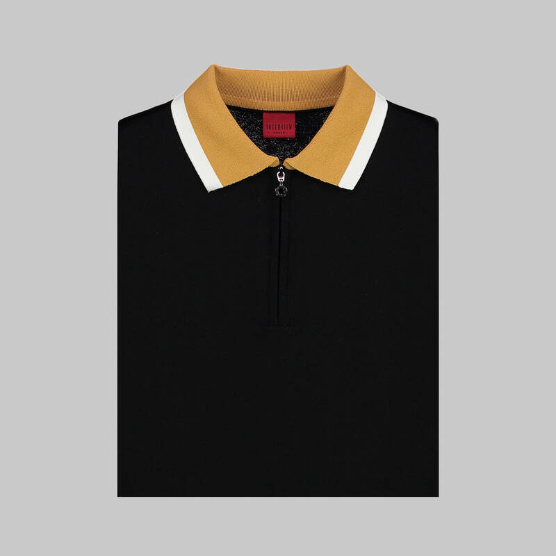 RENKLİ POLO YAKA KISA KOL BEYAZ TRİKO