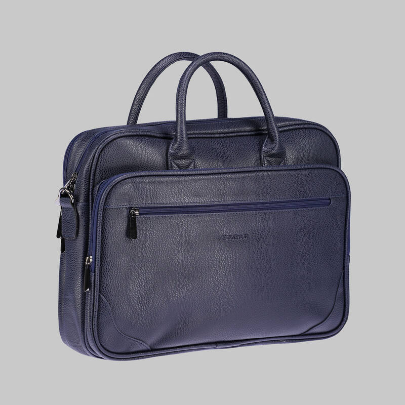 LACİVERT ASKILI EVRAK ÇANTASI