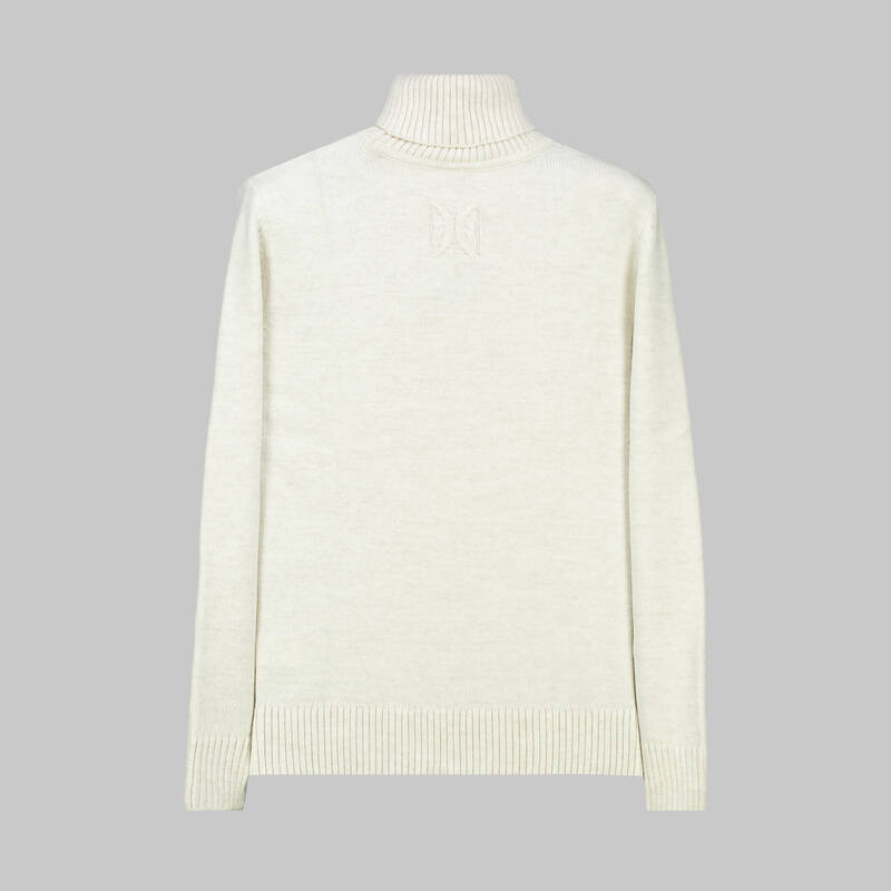 TAM BALIKÇI KEMİK RENGİ TRİKO