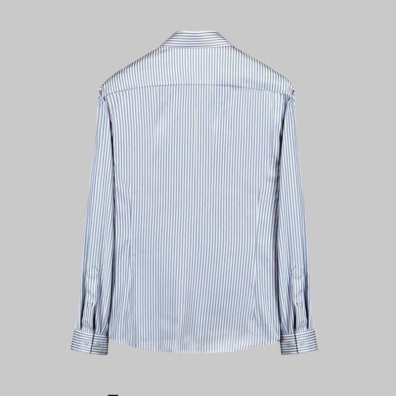 SOSA UZUN KOL MAVİ ÇİZGİLİ GÖMLEK