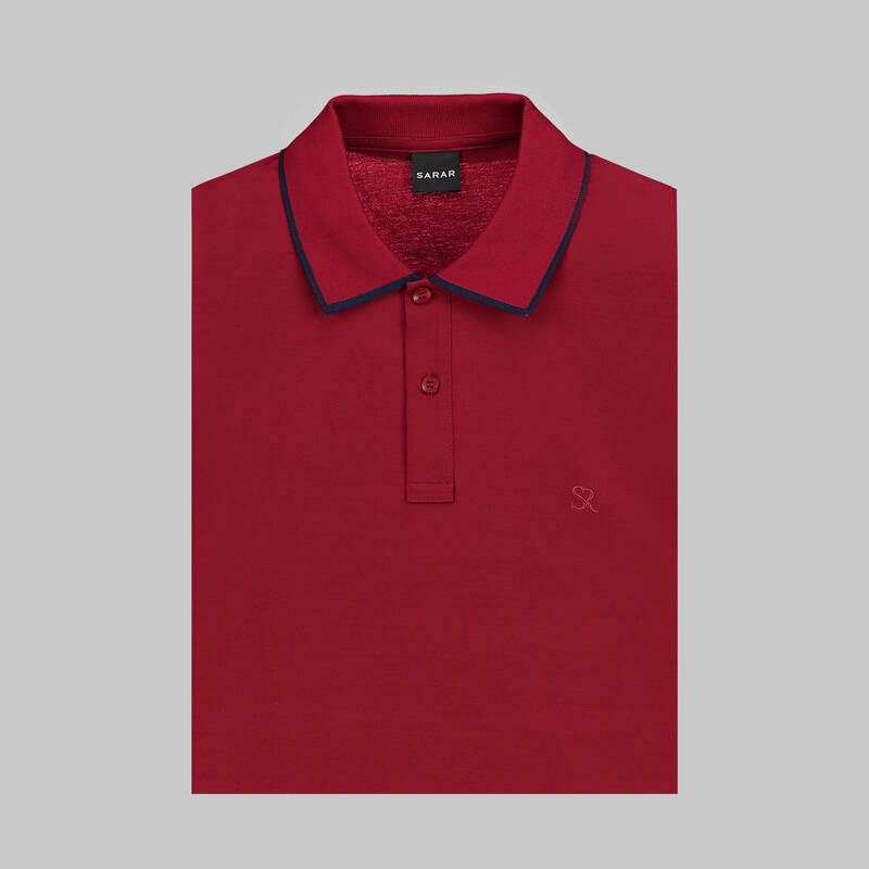 POLO YAKA PAMUKLU LACİVERT TİŞÖRT