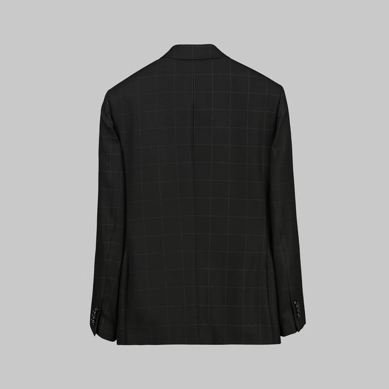 GOLDEN SİYAH KARELİ CEKET