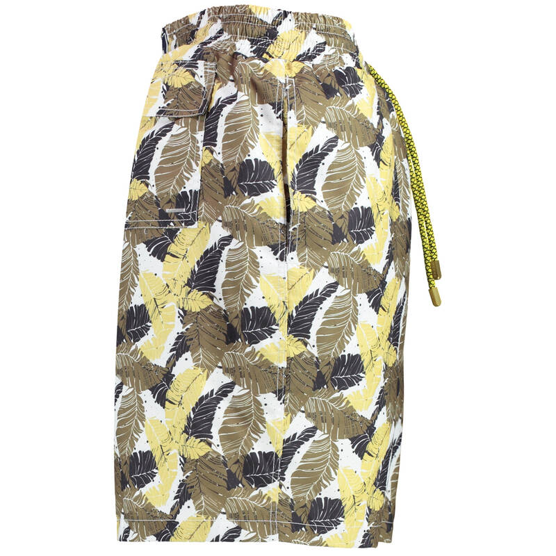 DESENLİ BEJ VILE DENİZ ŞORTU