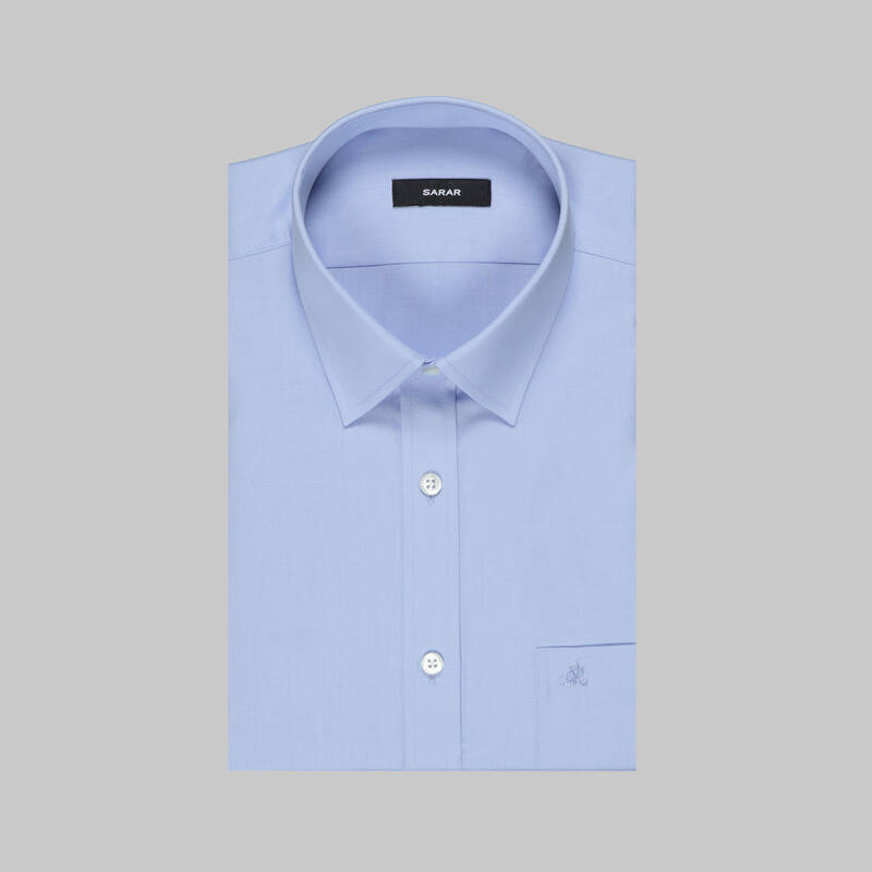 ELVIO KISA KOL KOYU MAVİ GÖMLEK