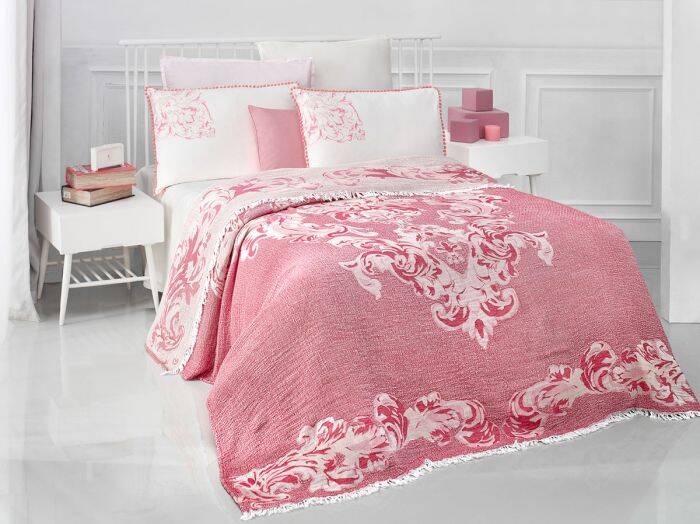 KEIRA KIRMIZI TEK KİŞİLİK PİKE TAKIMI