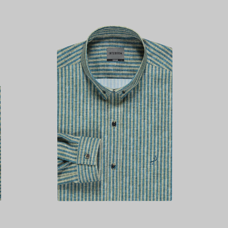 GOIAS ÇİZGİLİ PARLEMENT GÖMLEK