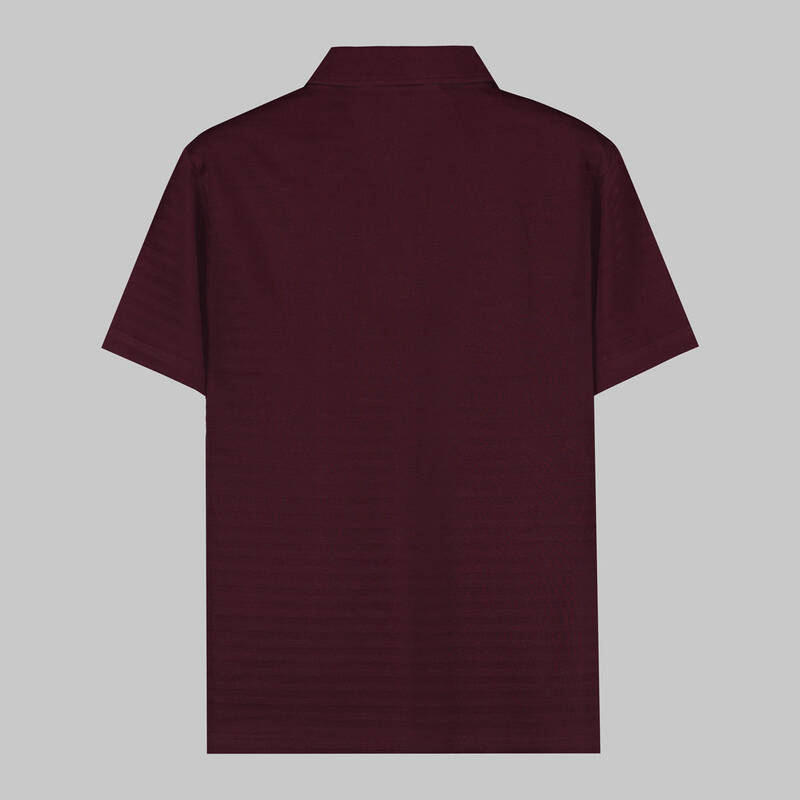 DÜĞMELİ POLO YAKA BORDO T-SHIRT