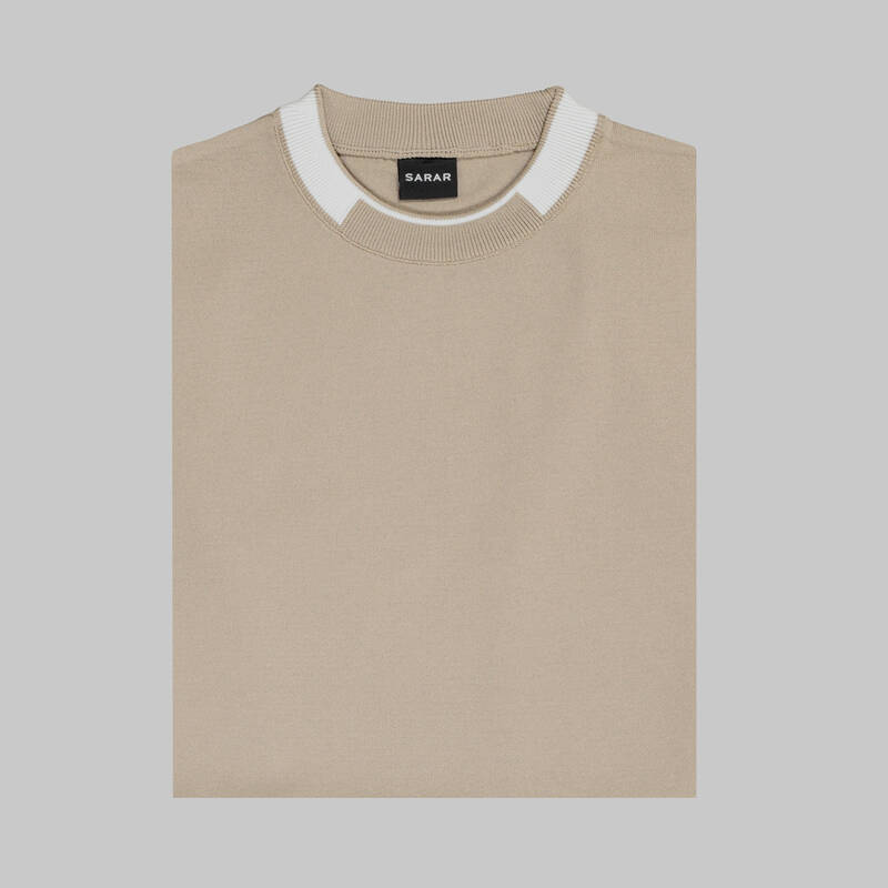 BİSİKLET YAKA KISA KOL BEYAZ TRİKO