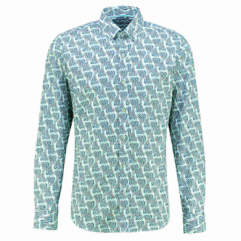 ELETA SLIM TURKUAZ GÖMLEK