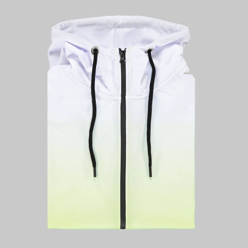 FERMUARLI BEYAZ SWEATSHIRT