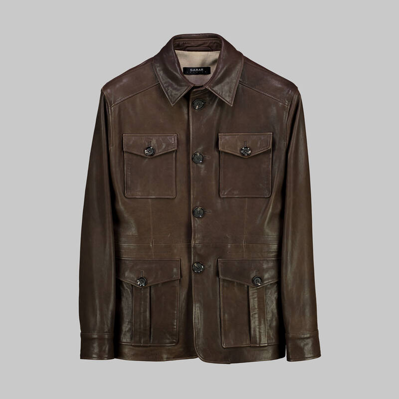 KAHVERENGİ SAFARİ DERİ CEKET - LIMITED EDITION