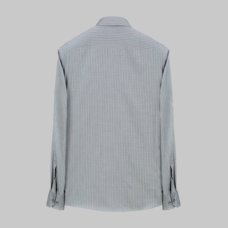 ELETA UZUN KOL MAVİ SLIM GÖMLEK