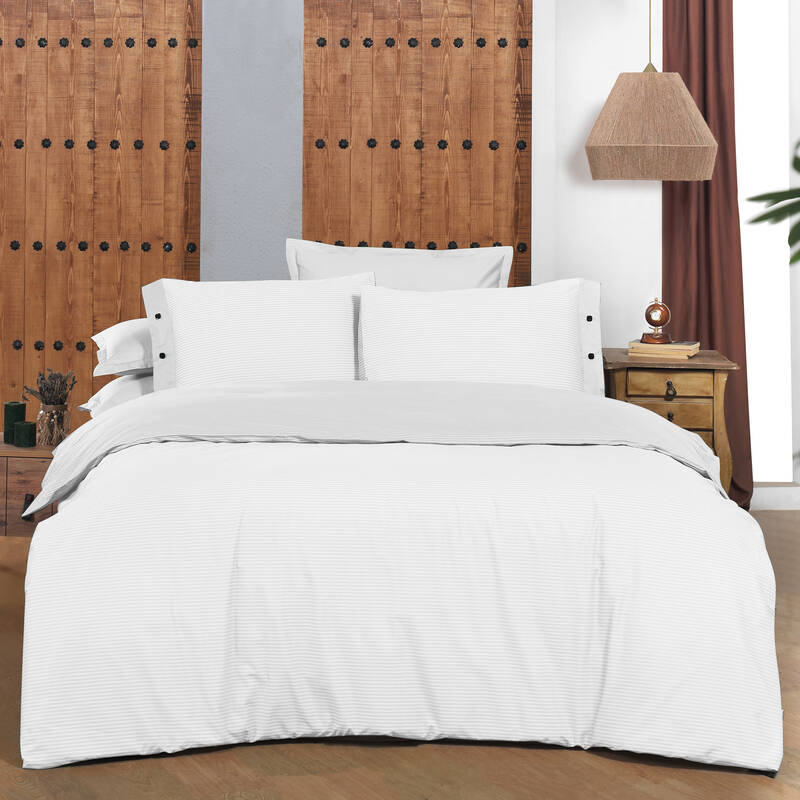 NEW FANCY STRIPE KING SIZE MAVİ NEVRESİM TAKIMI