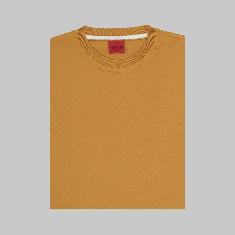 BİSİKLET YAKA BUZ MAVİSİ KISA KOL TRİKO