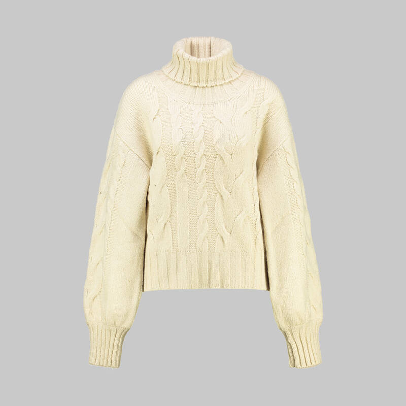 PETRU TAŞ RENGİ BOĞAZLI KAZAK