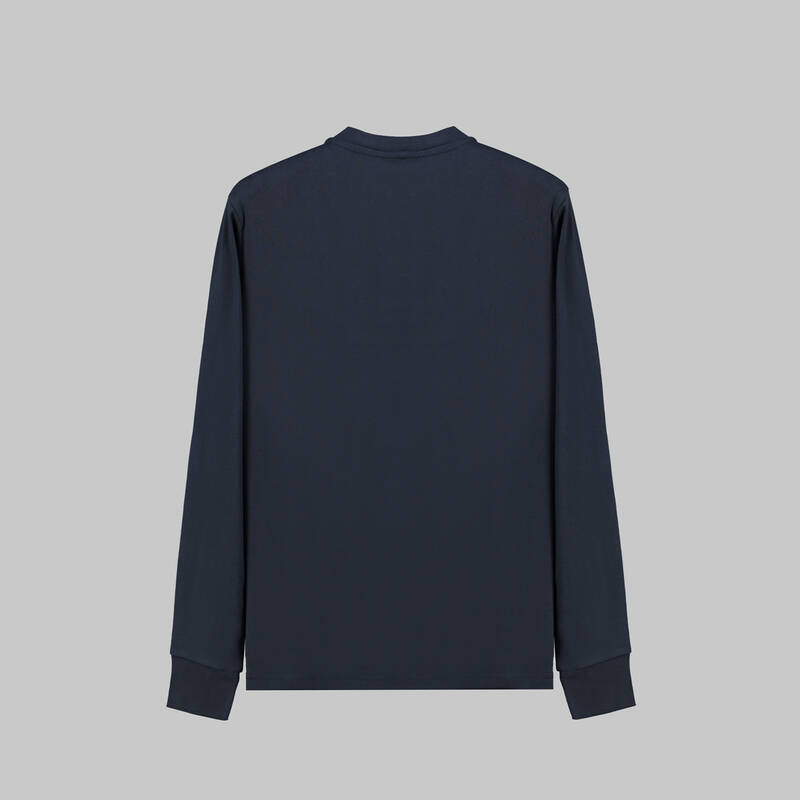 SARAR DÜĞMELİ YAKA LACİVERT TİŞÖRT