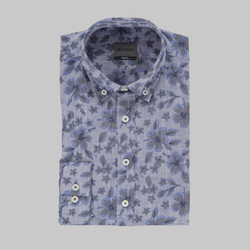 INTERVIEW LACİVERT GOİAS GÖMLEK