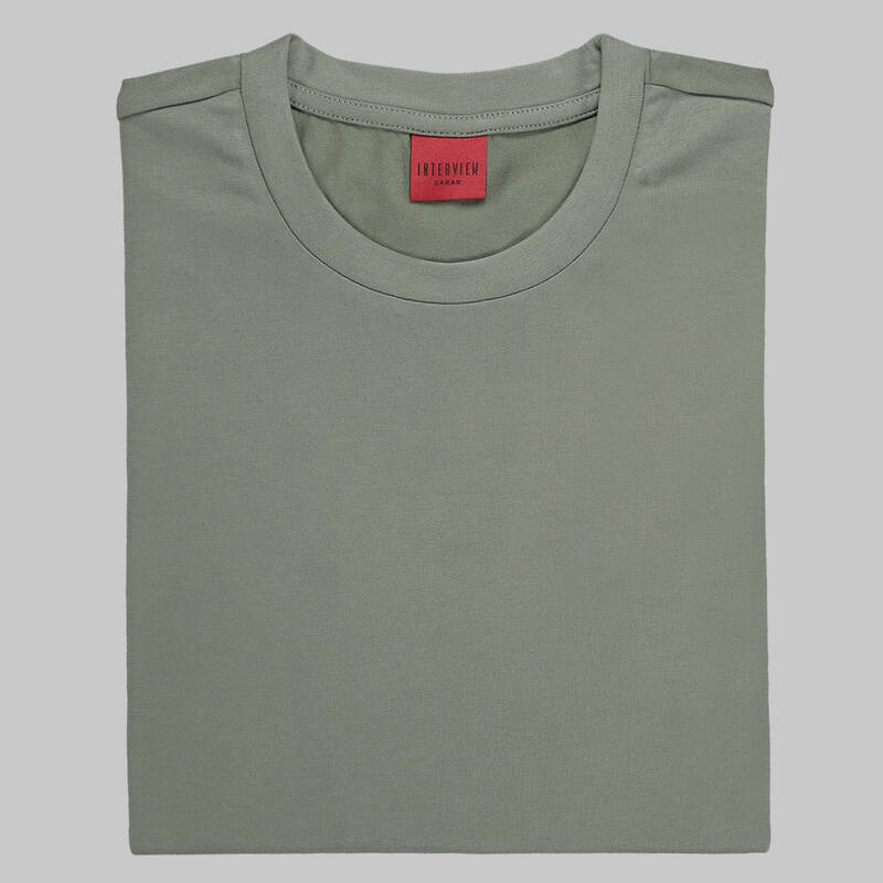 BASİC BİSİKLET YAKA SİYAH T-SHIRT