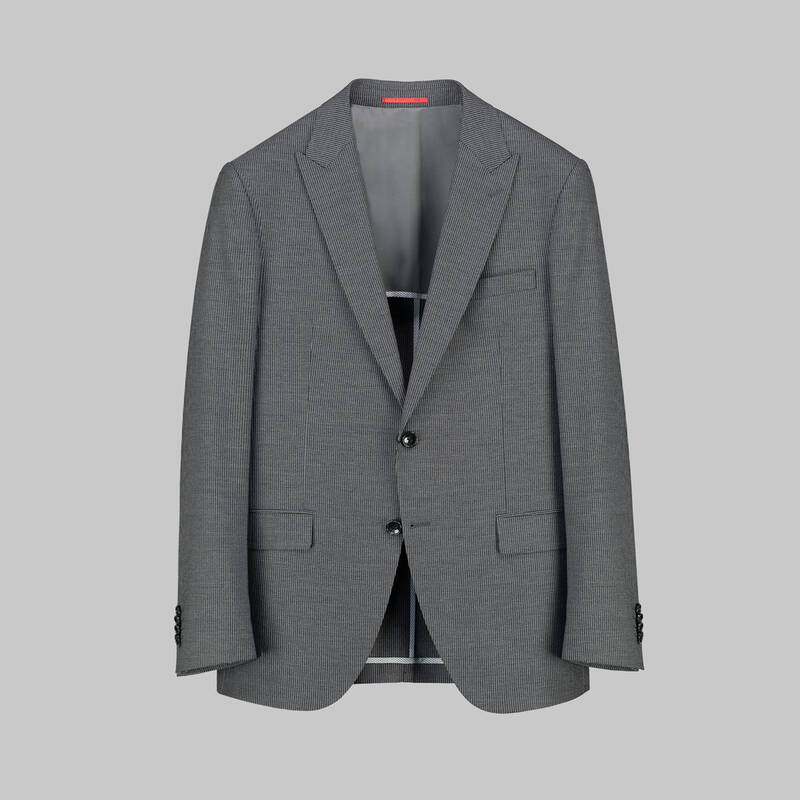 AMARA NASA RESTA YELEKLİ ÇİZGİLİ SİYAH TAKIM