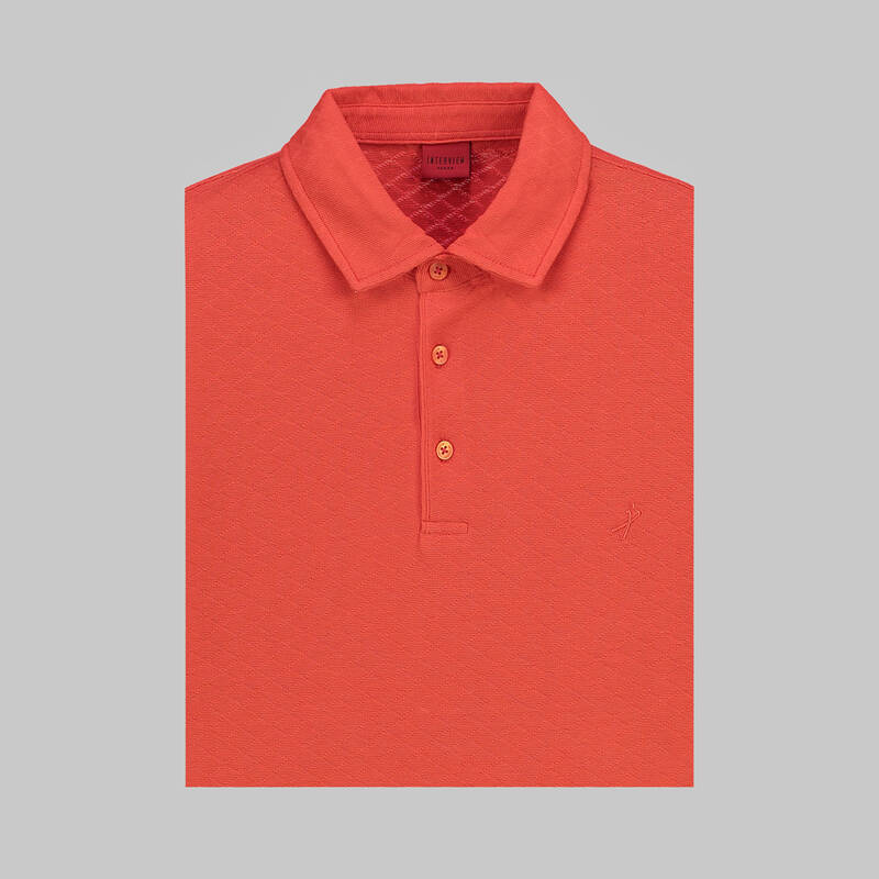 POLO YAKA PETEK DESENLİ YEŞİL TİŞÖRT