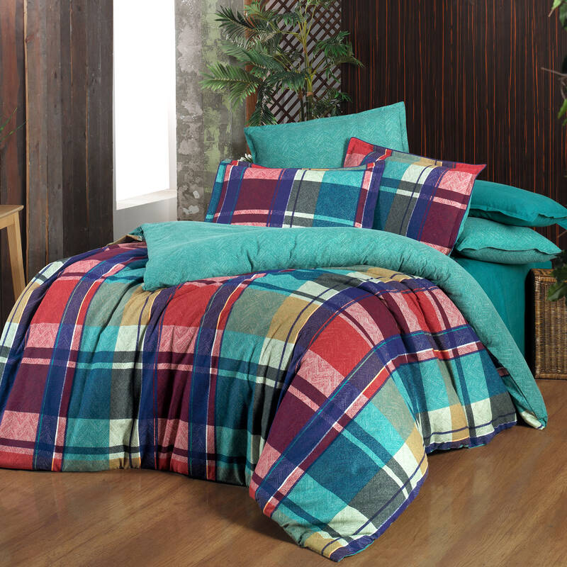 MARKIS FLANEL YEŞİL KING SIZE NEVRESİM TAKIMI