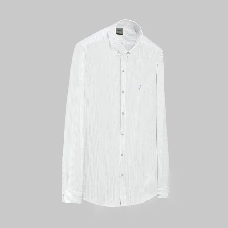 GOIAS ÇİZGİLİ PEMBE GÖMLEK