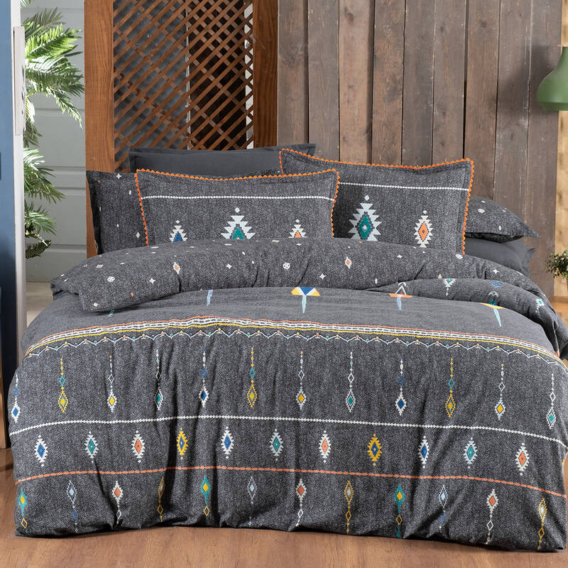 BEDİZ FLANEL GRİ TEK KİŞİLİK NEVRESİM TAKIMI