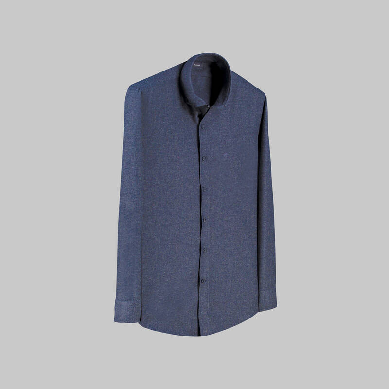 ELETA UZUN KOL YEŞİL SLIM GÖMLEK