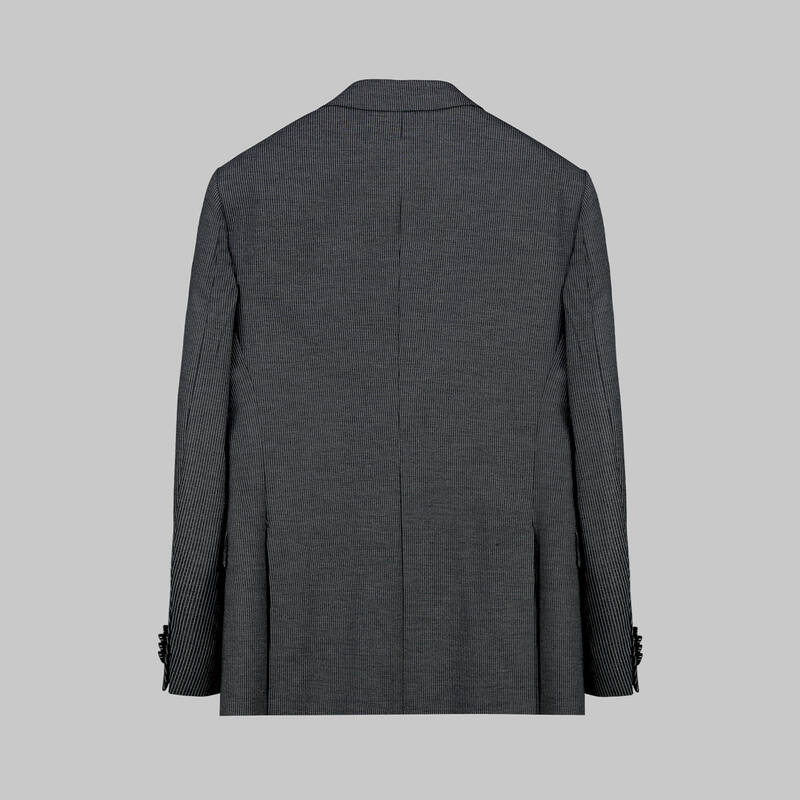 AMARA NASA RESTA YELEKLİ ÇİZGİLİ SİYAH TAKIM