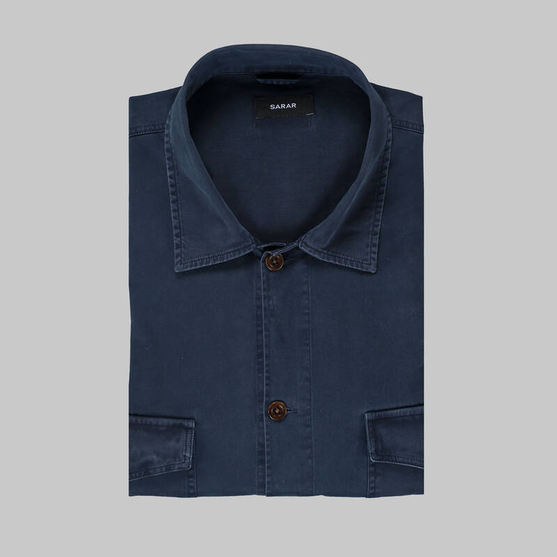 CEPLİ SPOR LACİVERT GÖMLEK