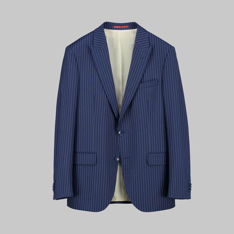 AMARA RESTA ÇİZGİLİ LACİVERT TAKIM ELBİSE