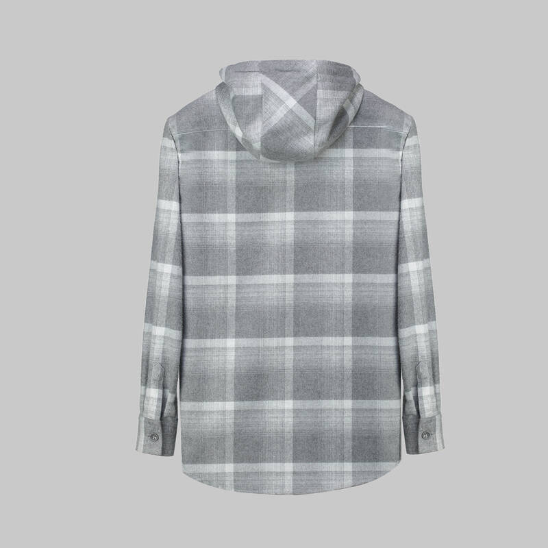 NORA KAPÜŞONLU KAHVERENGİ GÖMLEK