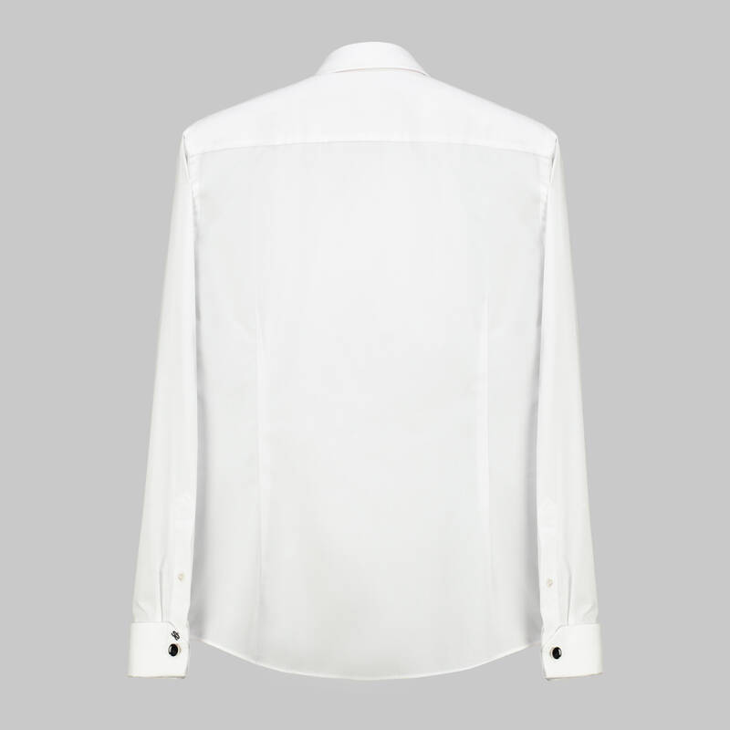 MISHEY BEYAZ SMOKİN GÖMLEK