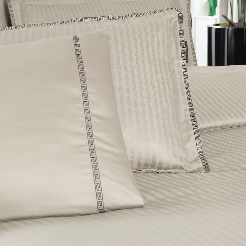 JACQUARD STRIPE TEK KİŞİLİK SARI NEVRESİM TAKIMI