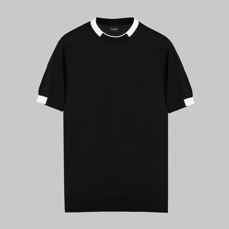 BİSİKLET YAKA KISA KOL BEYAZ TRİKO