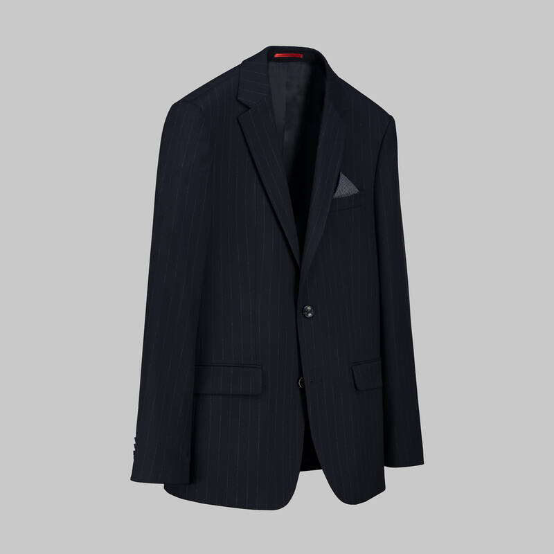 GOLDEN RESTA ÇİZGİLİ LACİVERT TAKIM