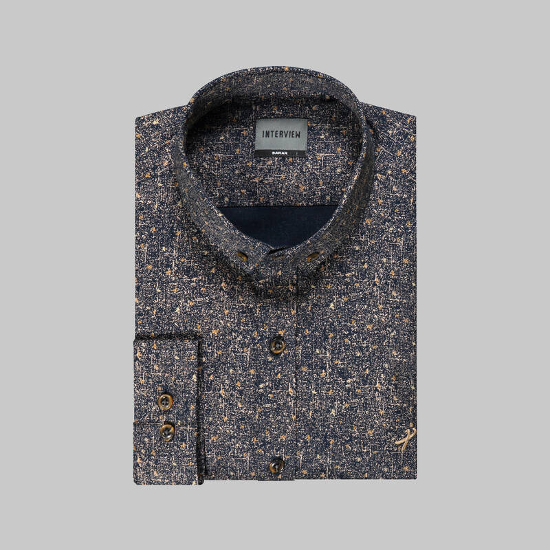 GOIAS SİYAH UZUN KOL SLİM GÖMLEK