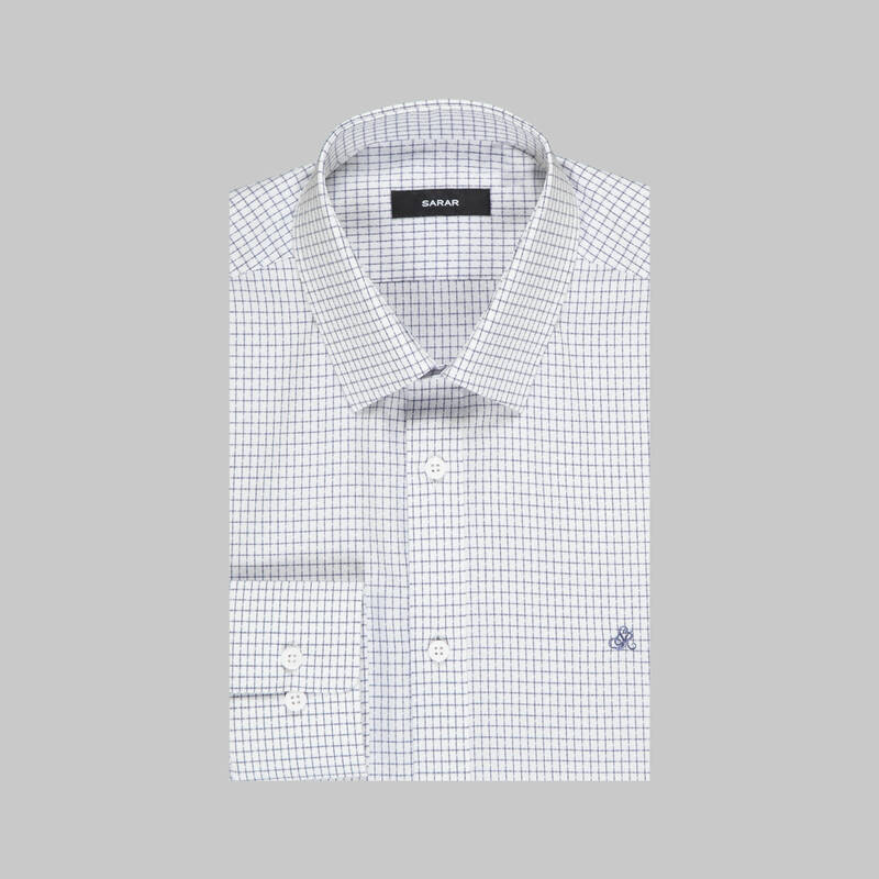 PISA KARELİ LACİVERT GÖMLEK