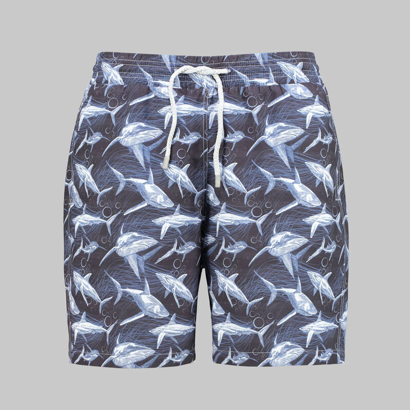 DESENLİ MAVİ DENİZ ŞORTU