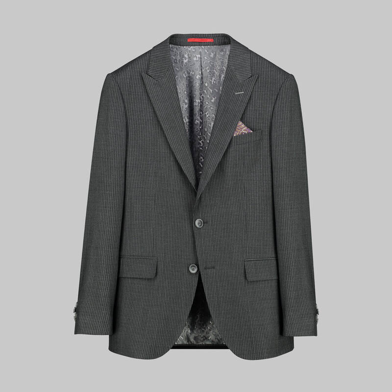 AMARA RESTA ÇİZGİLİ SİYAH TAKIM ELBİSE