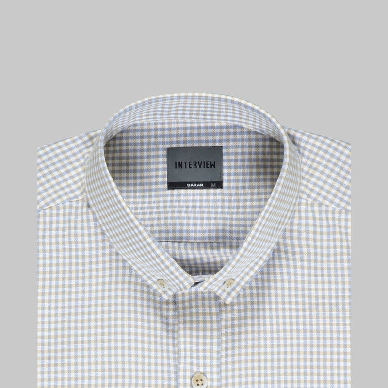 GOIAS KARELİ KOYU KAHVERENGİ GÖMLEK