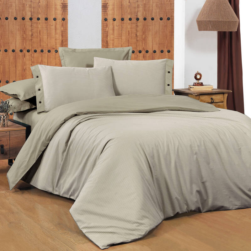 NEW FANCY STRIPE ÇİFT KİŞİLİK MAVİ NEVRESİM TAKIMI