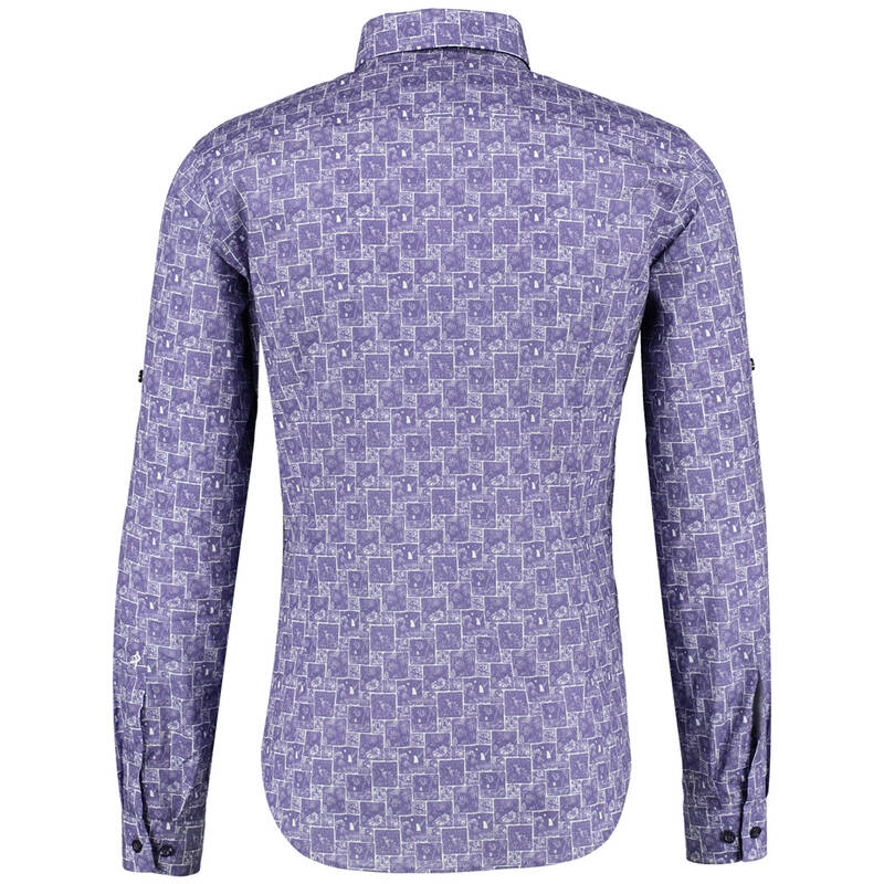 MARINA SLİM FİT LACİVERT GÖMLEK